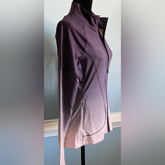 NWT Ombré Protech Athleisure Jacket Purple Workout Wear Gym - Picture 3 of 10